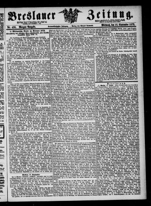 Breslauer Zeitung on Sep 18, 1872