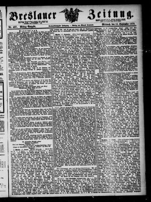 Breslauer Zeitung on Sep 18, 1872