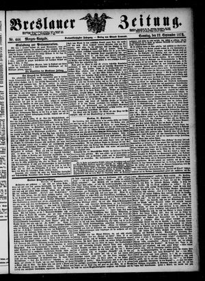 Breslauer Zeitung on Sep 22, 1872