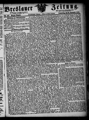 Breslauer Zeitung on Sep 26, 1872