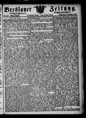 Breslauer Zeitung on Sep 27, 1872
