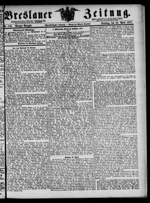 Breslauer Zeitung on Apr 22, 1877