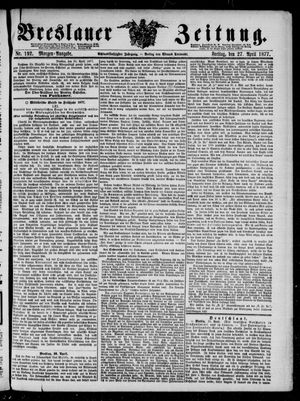Breslauer Zeitung on Apr 27, 1877
