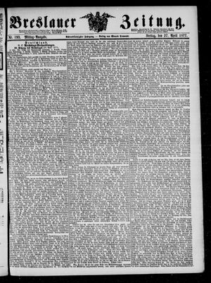 Breslauer Zeitung on Apr 27, 1877