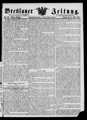 Breslauer Zeitung on May 18, 1877