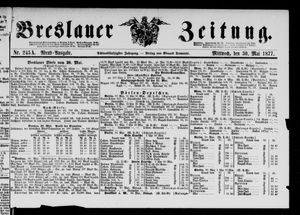 Breslauer Zeitung on May 30, 1877