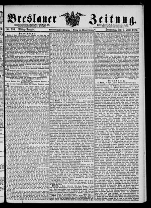 Breslauer Zeitung on Jun 7, 1877