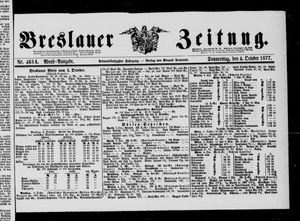 Breslauer Zeitung on Oct 4, 1877
