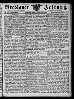 Breslauer Zeitung on Oct 18, 1877