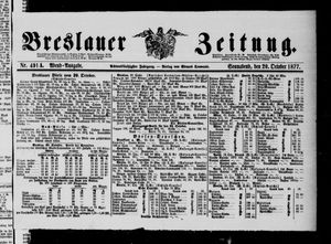 Breslauer Zeitung on Oct 20, 1877