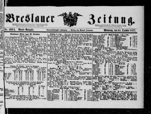 Breslauer Zeitung vom 31.10.1877