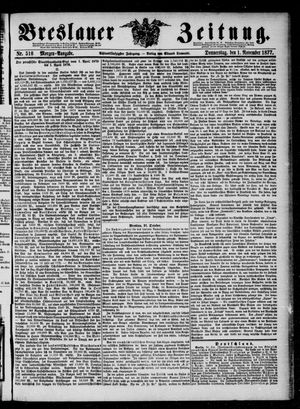 Breslauer Zeitung vom 01.11.1877