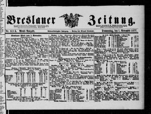 Breslauer Zeitung vom 01.11.1877