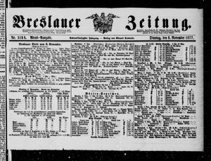 Breslauer Zeitung on Nov 6, 1877
