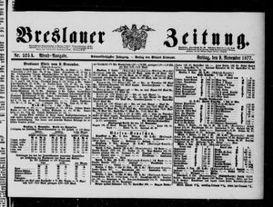 Breslauer Zeitung vom 09.11.1877