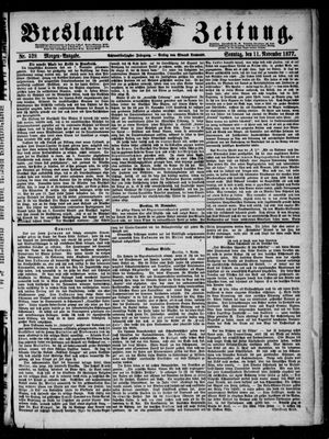 Breslauer Zeitung vom 11.11.1877