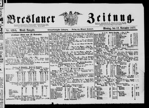 Breslauer Zeitung on Nov 12, 1877