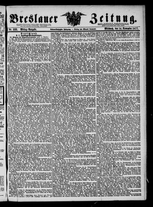 Breslauer Zeitung vom 14.11.1877
