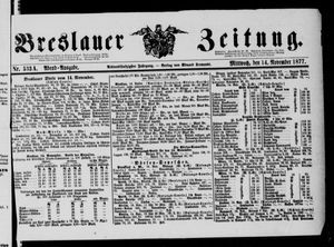 Breslauer Zeitung vom 14.11.1877