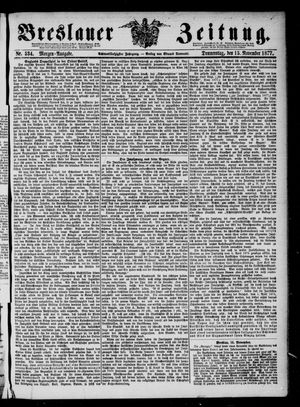 Breslauer Zeitung vom 15.11.1877