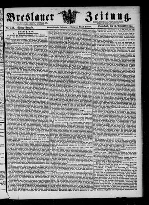 Breslauer Zeitung on Nov 17, 1877