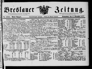 Breslauer Zeitung on Nov 17, 1877