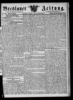 Breslauer Zeitung on Nov 23, 1877