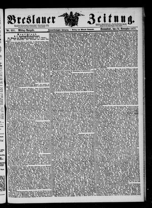 Breslauer Zeitung vom 24.11.1877