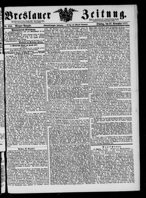 Breslauer Zeitung on Nov 27, 1877
