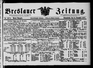 Breslauer Zeitung on Dec 15, 1877