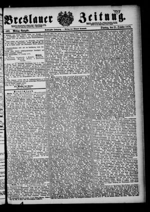 Breslauer Zeitung vom 21.10.1879