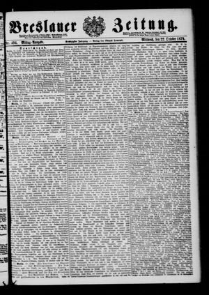 Breslauer Zeitung on Oct 22, 1879