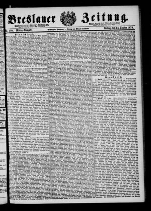 Breslauer Zeitung on Oct 24, 1879