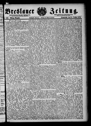 Breslauer Zeitung vom 25.10.1879
