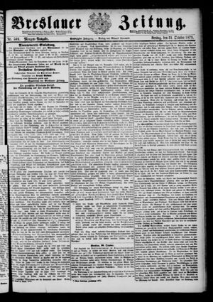 Breslauer Zeitung vom 31.10.1879