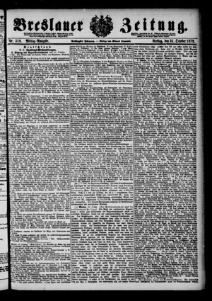 Breslauer Zeitung vom 31.10.1879