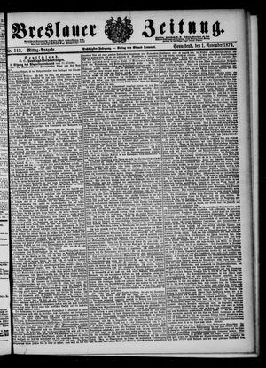 Breslauer Zeitung vom 01.11.1879