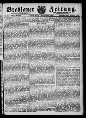 Breslauer Zeitung vom 06.11.1879