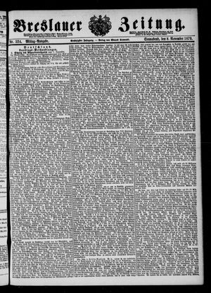 Breslauer Zeitung vom 08.11.1879