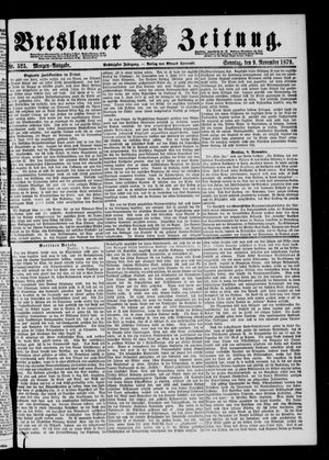 Breslauer Zeitung vom 09.11.1879