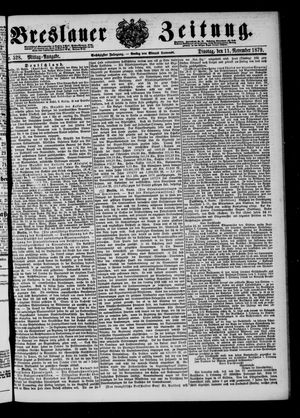 Breslauer Zeitung vom 11.11.1879
