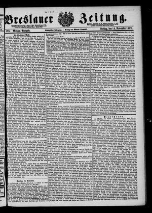 Breslauer Zeitung vom 14.11.1879