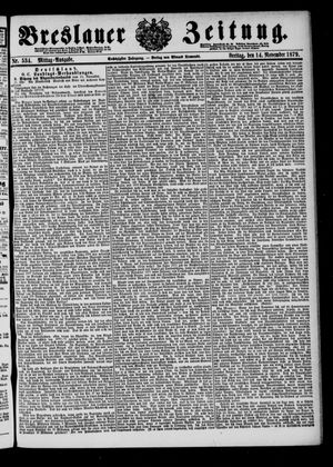Breslauer Zeitung vom 14.11.1879