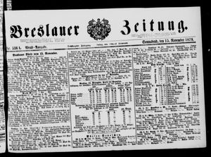 Breslauer Zeitung vom 15.11.1879