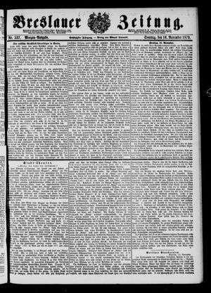 Breslauer Zeitung vom 16.11.1879