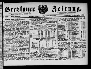Breslauer Zeitung vom 18.11.1879