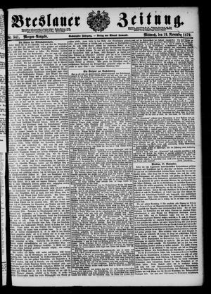 Breslauer Zeitung vom 19.11.1879
