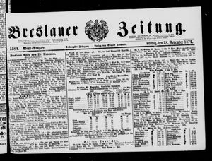 Breslauer Zeitung vom 28.11.1879