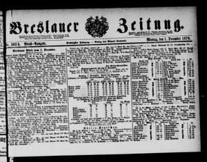 Breslauer Zeitung on Dec 1, 1879