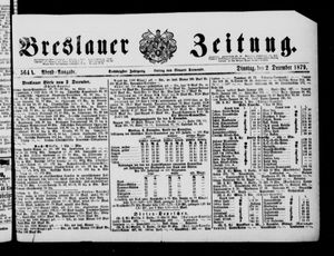 Breslauer Zeitung vom 02.12.1879